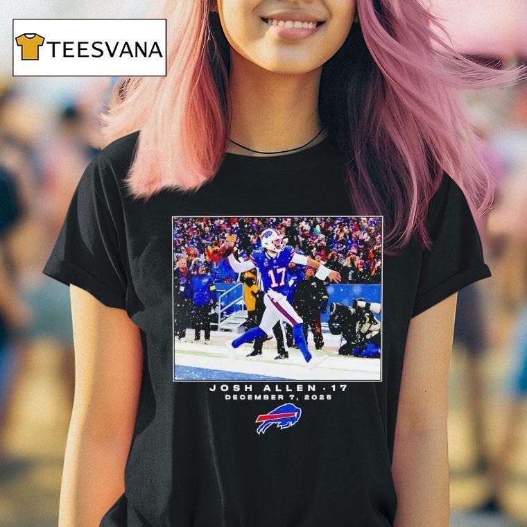 Josh Allen Buffalo Bills Nfl Photo T Shirt Josh Allen Buffalo Bills Nfl Photo T Shirt