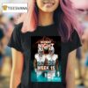 Monday Night Football Nfl Week Schedule T Shirt