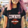 Motor Cycles Harle Davidson Dallas Cowboys Logo T Shirt