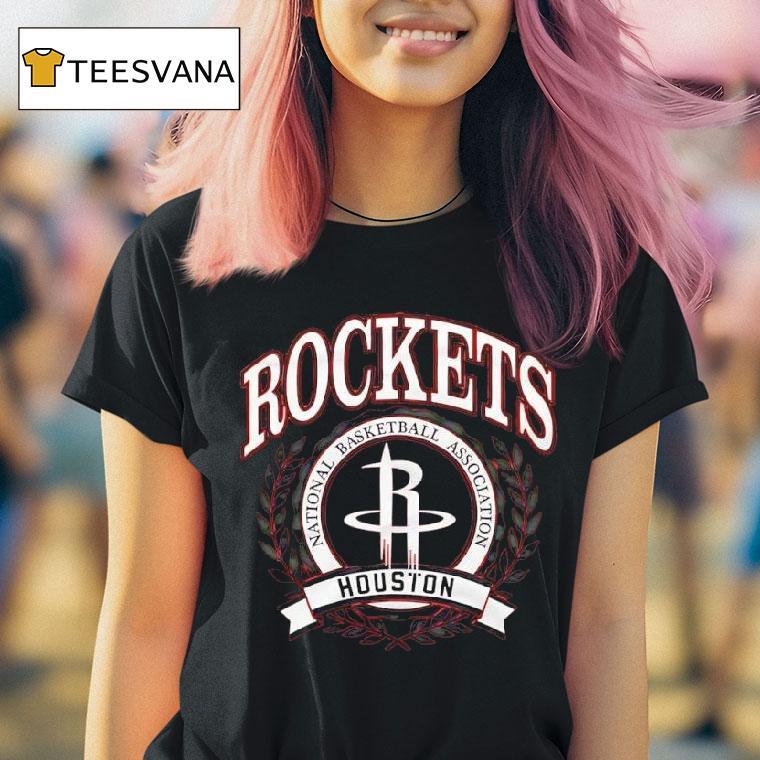 Naional Basketball Association Houston Rockets Crest Logo T Shirt Naional Basketball Association Houston Rockets Crest Logo T Shirt