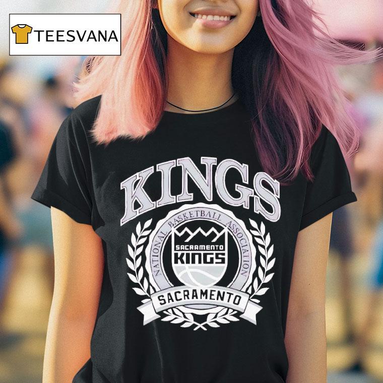 Naional Basketball Association Sacramento Kings Crest Logo T Shirt Naional Basketball Association Sacramento Kings Crest Logo T Shirt