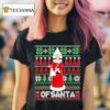 Ofsanta Holiday Knit Parody Graphic T Shirt