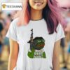 Pepe The Green Frog Terrorist Holding Ak Rifle Meme T Shirt