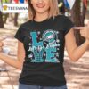 Philadelphia Eagles Football Love Let S Go Eagles Mascot And Logo T Shirt
