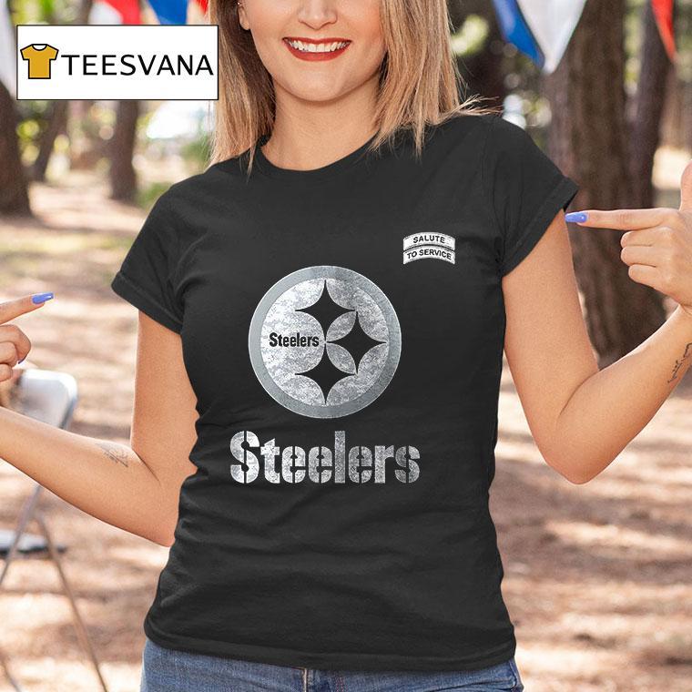 Pittsburgh Slers Salute To Service Here We Go Logo T Shirt Pittsburgh Slers Salute To Service Here We Go Logo T Shirt