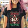 Skibidi Six Seven Rizzmas Funny Christmas T Shirt