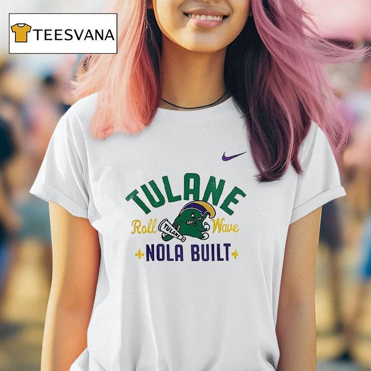 Tulane Green Wave Nola Built Roll Wave Logo T Shirt Tulane Green Wave Nola Built Roll Wave Logo T Shirt
