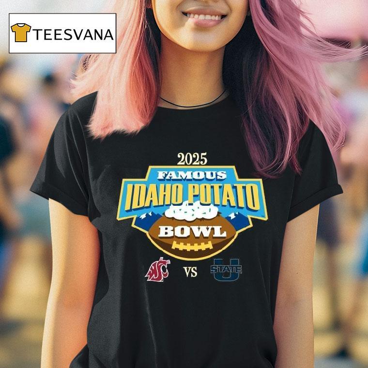 Washington State Cougars Vs Utah Utes Famous Idaho Potato Bowl T Shirt Washington State Cougars Vs Utah Utes Famous Idaho Potato Bowl T Shirt