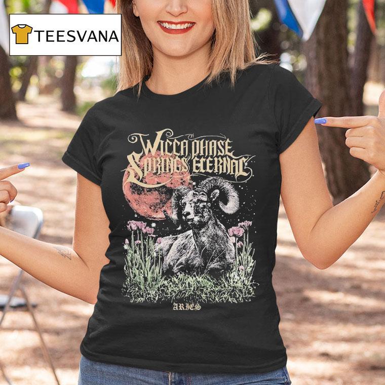 Wicca Phase Springs Eternal Aries Moon Red T Shirt Wicca Phase Springs Eternal Aries Moon Red T Shirt