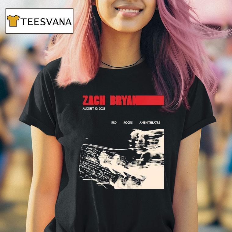 Zach Bryan Show At Red Rocks Park And Amphitheatre On August T Shirt Zach Bryan Show At Red Rocks Park And Amphitheatre On August T Shirt