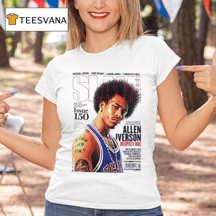 Allen Iverson Slam Respect Due The Ultimate Look Back At The Greatest Players Philadelphia Ers T Shirt Allen Iverson Slam Respect Due The Ultimate Look Back At The Greatest Players Philadelphia Ers T Shirt