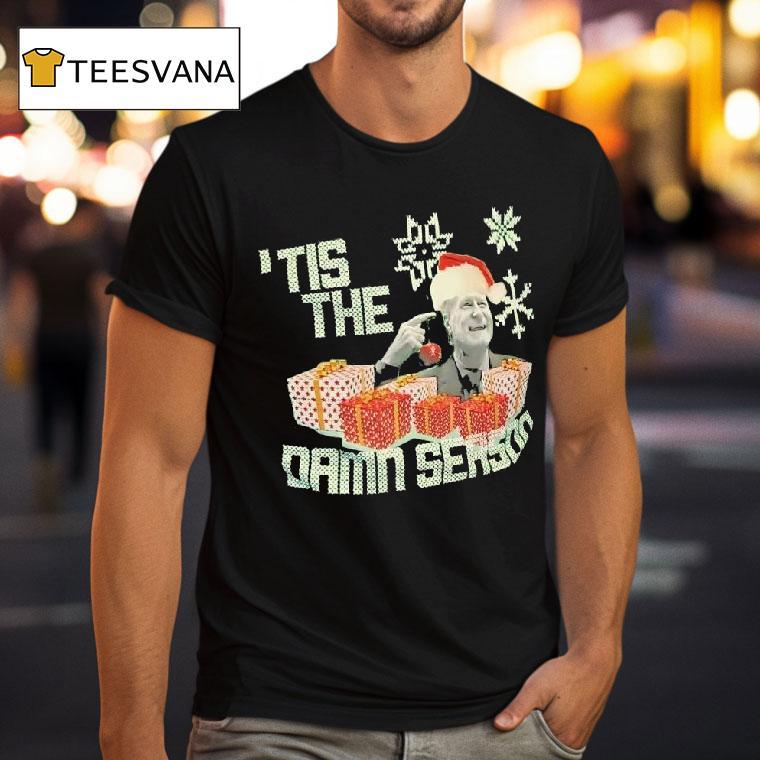 Bill Wennington Tis The Damn Season Christmas Graphic T Shirt Bill Wennington Tis The Damn Season Christmas Graphic T Shirt