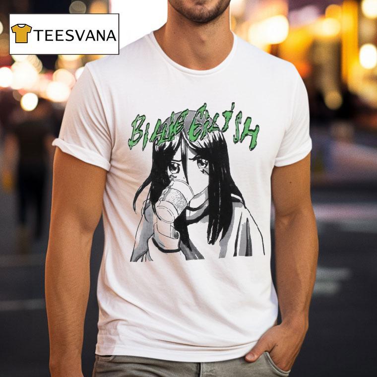 Billie Eilish Anime Drink T Shirt Billie Eilish Anime Drink T Shirt