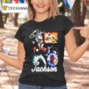 Bo Jackson Football And Baseball Player Signature T Shirt