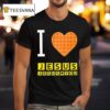Bryce Crawford Wearing I Love Jesus Jesus Loves You Waffle House T Shirt