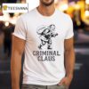 Criminal Santa Claus Evidence Christmas T Shirt