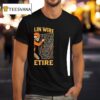 Electrician Skeleton Pullin Wire Till I Retire Funny T Shirt
