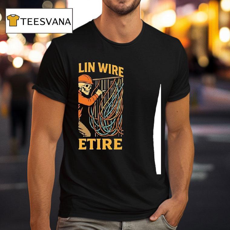 Electrician Skeleton Pullin Wire Till I Retire Funny T Shirt Electrician Skeleton Pullin Wire Till I Retire Funny T Shirt