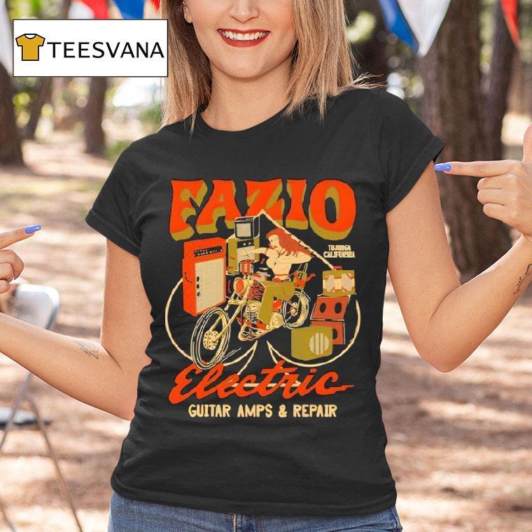 Fazio Electric Guitar Amps And Repair T Shirt Fazio Electric Guitar Amps And Repair T Shirt