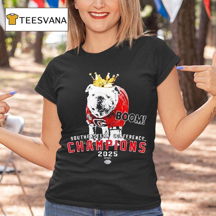 Georgia Bulldogs Boom Sec Championship Uga The King T Shirt Georgia Bulldogs Boom Sec Championship Uga The King T Shirt