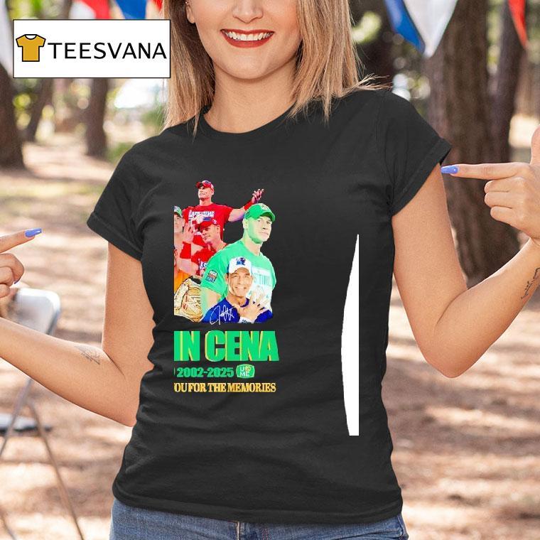 John Cena Thank You For The Memories T Shirt John Cena Thank You For The Memories T Shirt