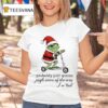 Just Gonna Jingle Some Of The Way I M Tired Frog Santa Xmas Christmas T Shirt