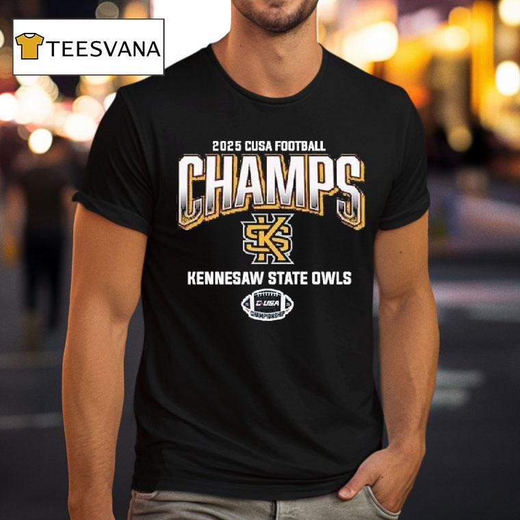 Kennesaw State Owls C Usa Football Conference Champions T Shirt Kennesaw State Owls C Usa Football Conference Champions T Shirt
