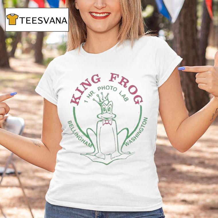 King Frog Hour Photo Lab Bellingham Washington T Shirt King Frog Hour Photo Lab Bellingham Washington T Shirt