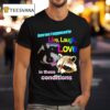 Live Laugh Love Raccoon Rainbow Graphic T Shirt