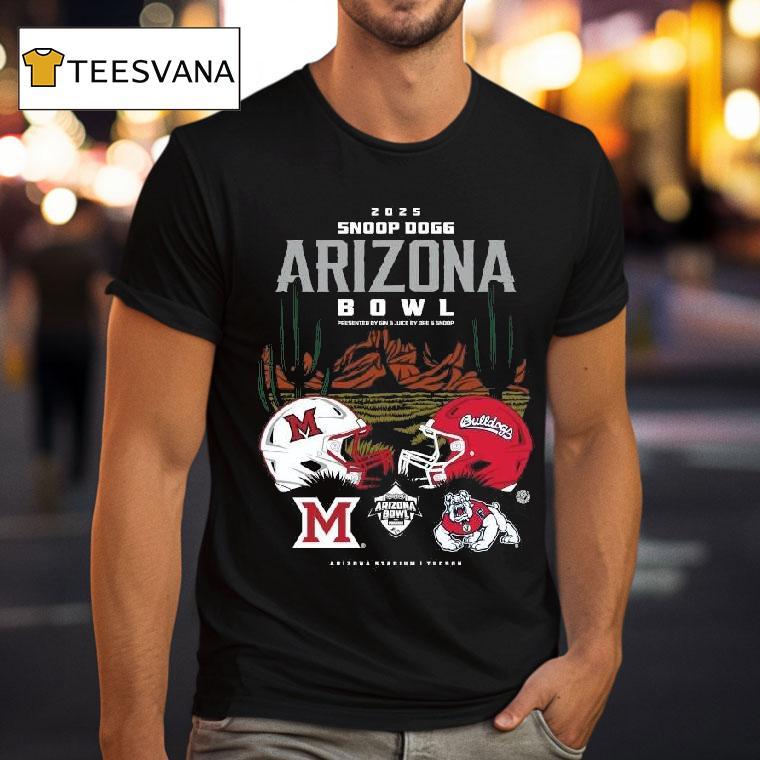 Miami Redhawks Vs Fresno State Bulldogs Snoop Dogg Arizona Bowl Head To Head T Shirt Miami Redhawks Vs Fresno State Bulldogs Snoop Dogg Arizona Bowl Head To Head T Shirt