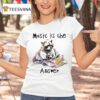 Music Is The Answer Raccoon T Shirt