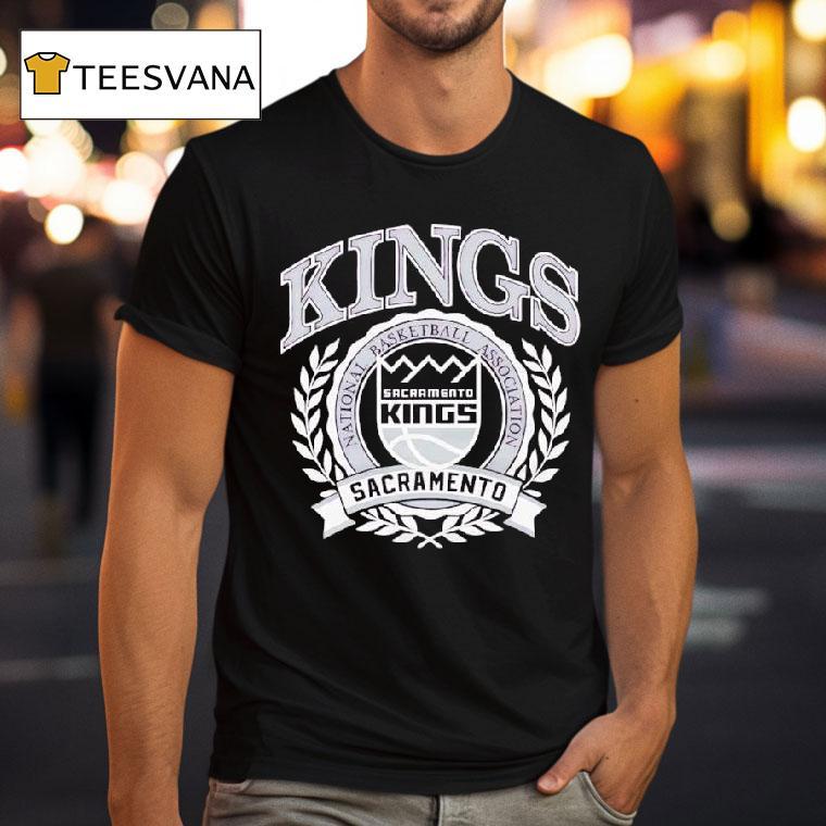 Naional Basketball Association Sacramento Kings Crest Logo T Shirt Naional Basketball Association Sacramento Kings Crest Logo T Shirt
