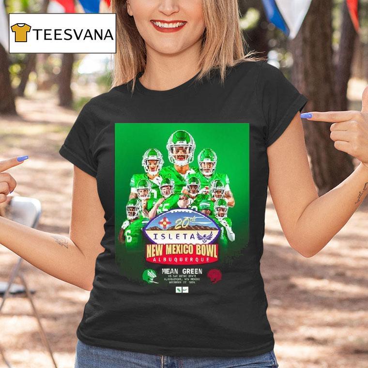 North Texas Mean Green Vs San Diego State Aztecs Matchup On December Isleta New Mexico Bowl T Shirt North Texas Mean Green Vs San Diego State Aztecs Matchup On December Isleta New Mexico Bowl T Shirt