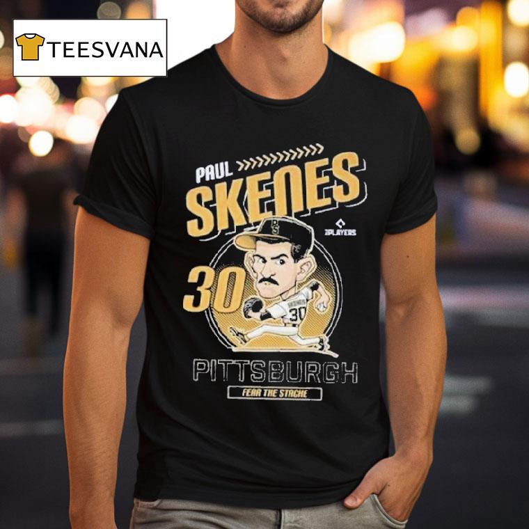 Paul Skenes Fear The Stache Pittsburgh Pirates Mlb Caricature T Shirt Paul Skenes Fear The Stache Pittsburgh Pirates Mlb Caricature T Shirt