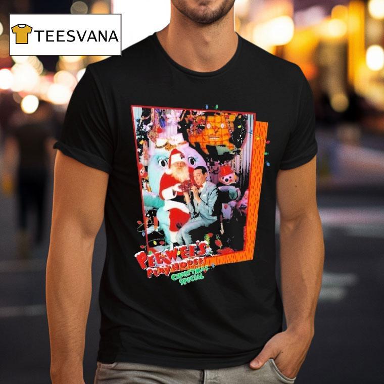 Pee Wee S Herman Playhouse Christmas Special Santa T Shirt Pee Wee S Herman Playhouse Christmas Special Santa T Shirt