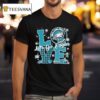 Philadelphia Eagles Football Love Let S Go Eagles Mascot And Logo T Shirt