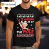 Santa Working It At The Pole Dancing Ugly Christmas T Shirt