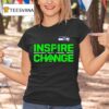 Seattle Seahawks X Inspire Change Logo T Shirt