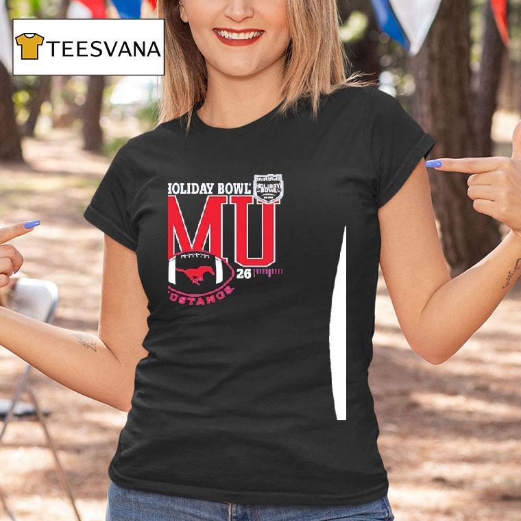 Smu Mustangs Directv Holiday Bowl Footbal T Shirt Smu Mustangs Directv Holiday Bowl Footbal T Shirt