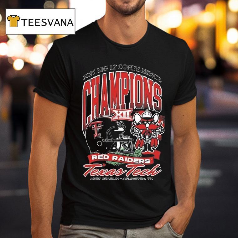 Texas Tech Red Raiders Big Football Champions Masco T Shirt Texas Tech Red Raiders Big Football Champions Masco T Shirt