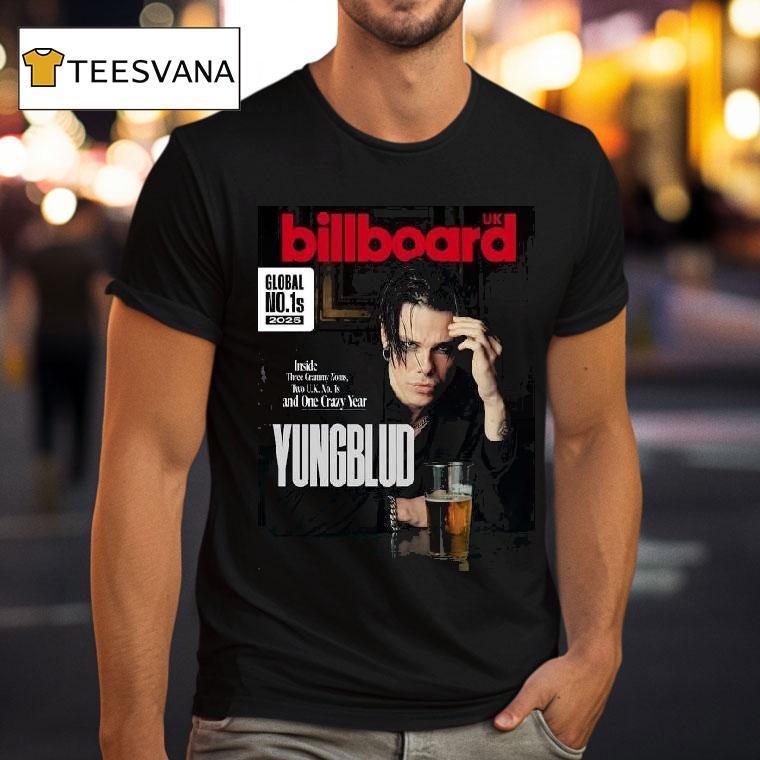 Yungblud On The Cover Of Billboard Uk Global No S Inside Three Grammy Noms T Shirt Yungblud On The Cover Of Billboard Uk Global No S Inside Three Grammy Noms T Shirt