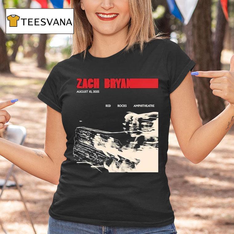 Zach Bryan Show At Red Rocks Park And Amphitheatre On August T Shirt Zach Bryan Show At Red Rocks Park And Amphitheatre On August T Shirt