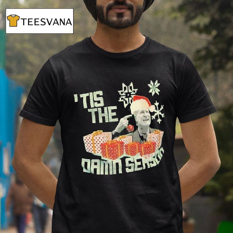 Bill Wennington Tis The Damn Season Christmas Graphic T Shirt Bill Wennington Tis The Damn Season Christmas Graphic T Shirt