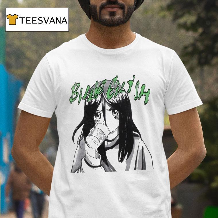 Billie Eilish Anime Drink T Shirt Billie Eilish Anime Drink T Shirt