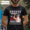 Brodolf The Red Nose Gainzdeer Deadlift Christmas T Shirt