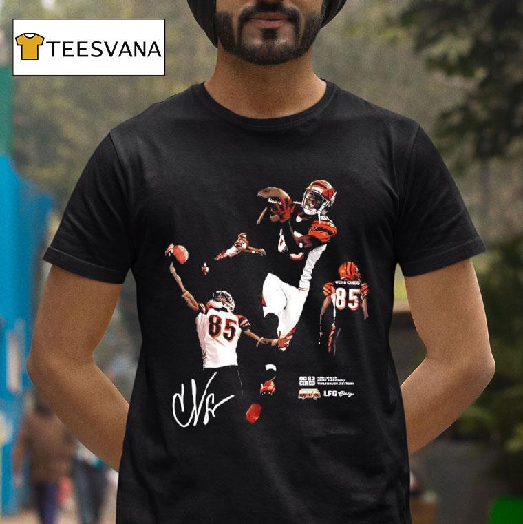 Chad Johnson Ocho Cinco Cincinnati Bengals Signature Player T Shirt Chad Johnson Ocho Cinco Cincinnati Bengals Signature Player T Shirt