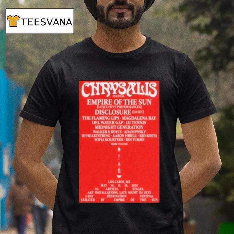 Chrysalis Festival May Los Cabos Mexico T Shirt Chrysalis Festival May Los Cabos Mexico T Shirt