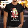 Frog Santa Tis The Season Y All Christmas Gif T Shirt