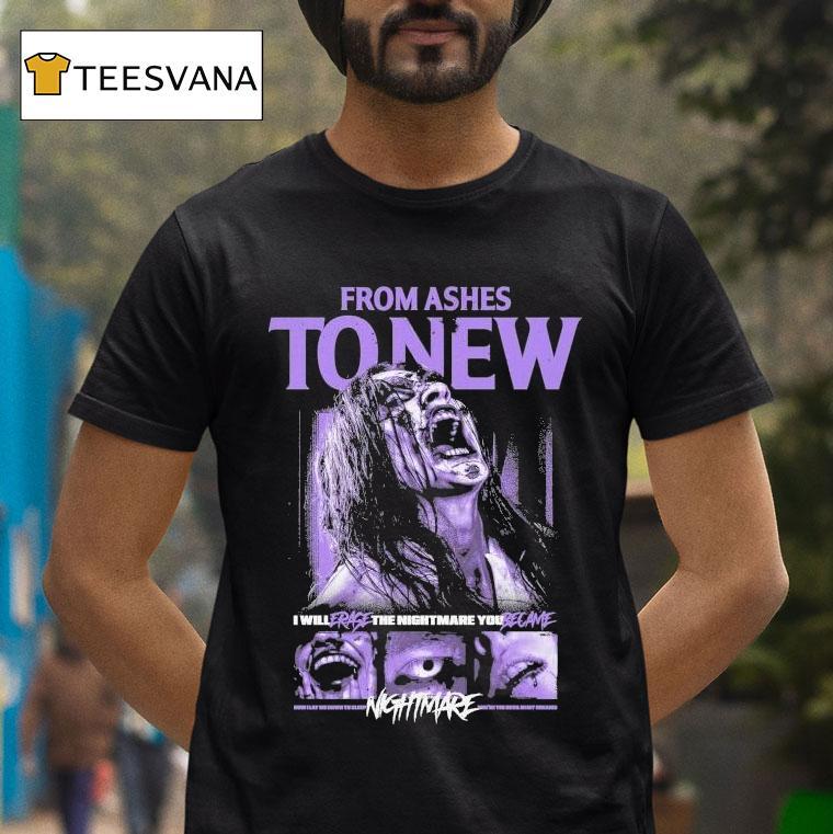 From Ashes To New I Will Erase The You Became Nightmare Lyric T Shirt From Ashes To New I Will Erase The You Became Nightmare Lyric T Shirt