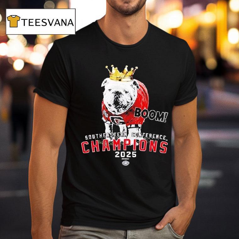 Georgia Bulldogs Boom Sec Championship Uga The King T Shirt Georgia Bulldogs Boom Sec Championship Uga The King T Shirt